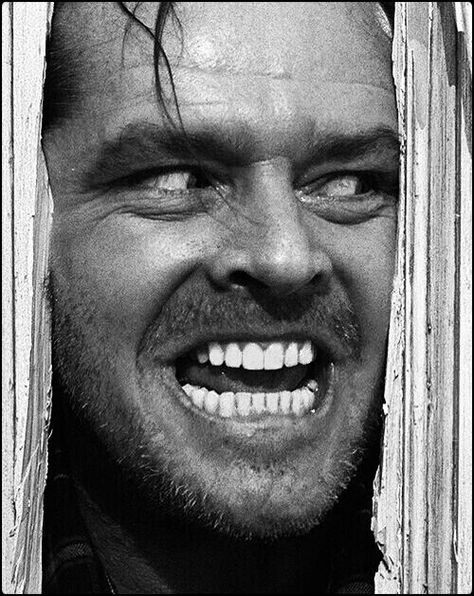 Here's Johnny, Septième Art, Classic Horror Movies, Jack Nicholson, Movie Gifs, Stanley Kubrick, Horror Characters, Classic Horror, The Shining