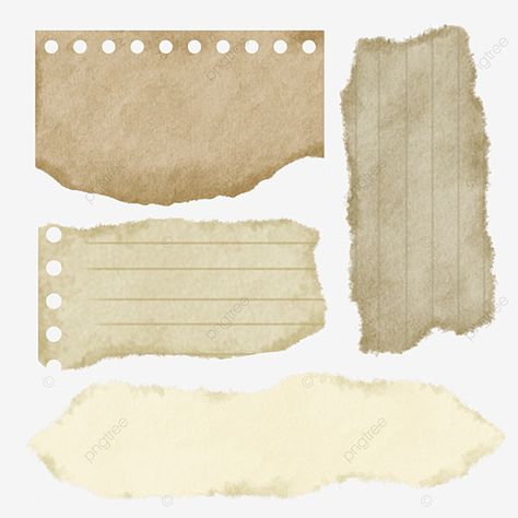 Scrapbook Design Ideas Printable, Scrapbook Stickers Printable Vintage Png, Scrapbook Torn Paper, Scrapbook Png Aesthetic, Scrapbook Vintage Ideas, Vintage Scrapbook Printables, Cute Scrapbook Stickers, Note Paper Aesthetic Png, Vintage Paper Printable Scrapbooking