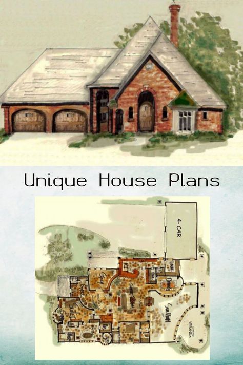 Unique House Plans // Designer homes // mcmansion // Dream Home // luxury home // luxury living // home design // home ideas // architecture // house // home // Unique House Plans // dream home ideas // home sweet home // architectual design // forever home // build your home. #luxuryhomes #dreamhomes #dreamhomeideas #home #homesweethome #uniquehouseplans #uniqueluxurystyle #mcmansion #house #building Fairy Tail House, Small Mansions, Industrial House Plans, Home Luxury, Unique House Plans, Charming House, Gorgeous Houses, House Map, Secret Rooms