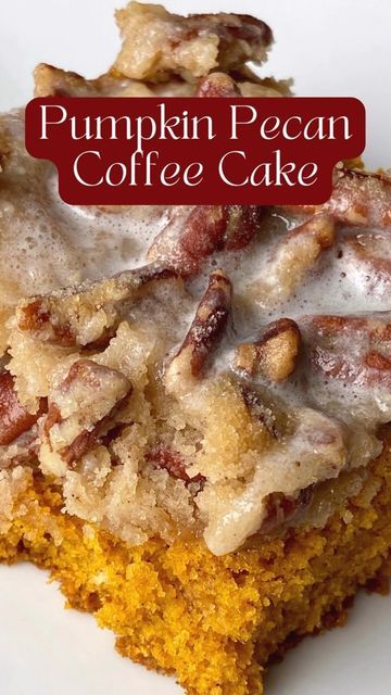 Pumpkin Pecan Coffee Cake, Pecan Coffee Cake, The Southern Lady Cooks, Southern Lady Cooks, Pumpkin Coffee Cakes, Porch Life, Pumpkin Desserts, Pumpkin Recipes Dessert, Southern Lady