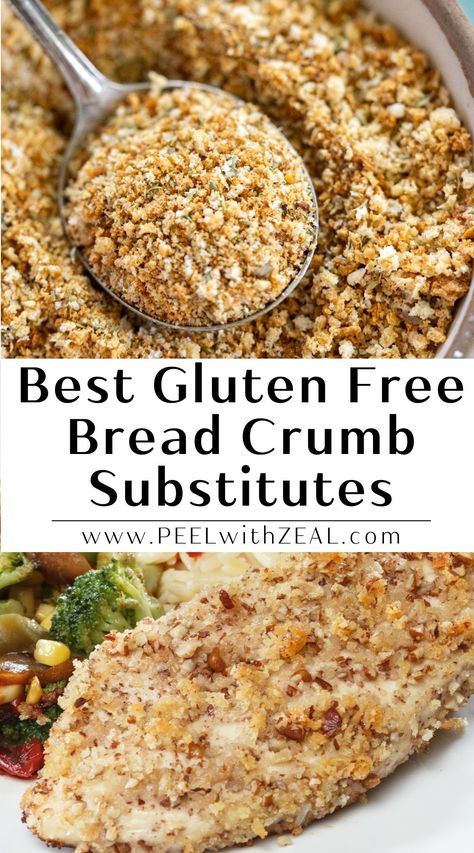 No gluten-free bread crumbs? No problem! Discover the top gluten-free alternatives and ideal recipe matches to save your dinner plans and succeed in the kitchen. Gluten Free Bread Crumbs Recipe, Vegan Gluten Free Bread, Mama Knows Gluten Free, Substitute For Bread Crumbs, Gluten Free Vegan Bread, Homemade Gluten Free Bread, Gluten Free Substitutes, Bread Crumbs Recipe, Gluten Free Comfort Food