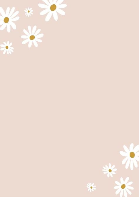 Daisy Baby Shower Theme Pink, Daisy Invitations, Daisy Background, Flower Birthday Party, Simplistic Wallpaper, Daisy Party, Baby Birthday Decorations, Invitation Background, Simple Phone Wallpapers