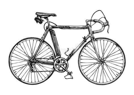 Bicycle Drawing, Bicycle Illustration, Bicycle Tattoo, Racing Bicycle, Road Bicycle Bikes, I Want To Ride My Bicycle, Bicycle Race, Bicycle Art, City Bike