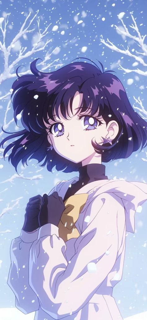 Sailor Saturn Crystal, Sailor Moon Stars, Iphone Wallpaper Hipster, Sailor Moon Wallpaper, Sailor Moon Character, Sailor Saturn, Moon Illustration, Sailor Mercury, Sailor Moon Art