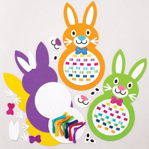 Bunny Templates, Weaving Kit, Easy Easter Crafts, Creative Arts And Crafts, Easter Art, Bunny Crafts, Easter Activities, Easter Crafts For Kids, Arts And Crafts Supplies