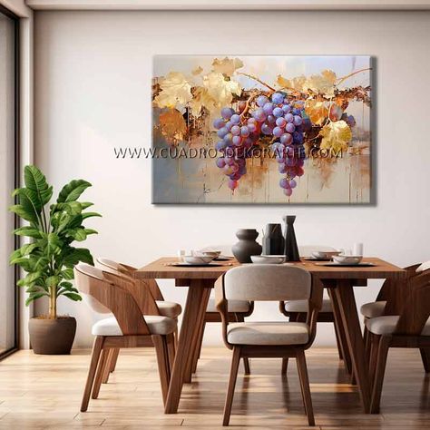 Cuadros Para Comedor Y Cocina Decorativos Y Modernos Gate Designs Modern, Gate Design, Home Deco, Dining Area, Canvas Painting, Modern Design, New Homes, Canvas, Home Decor