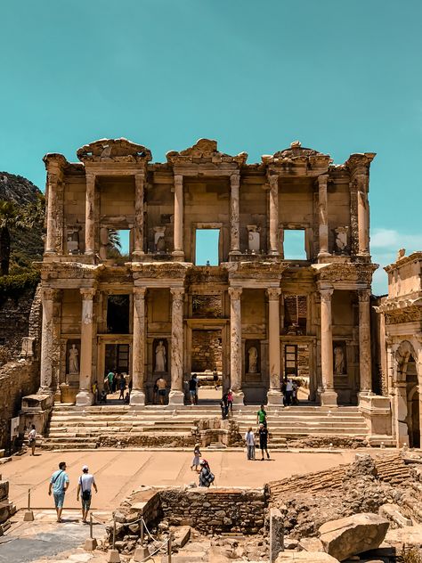 Ephesus Ancient City, Turkiye, Travel Ephesus Ancient City, Travel Vibes, Old And New Testament, Ancient City, Lost City, Cheap Flights, Ancient Cities, The Spot, The Mediterranean