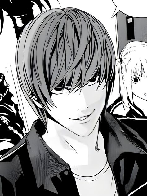 Yagami Light, Creepy Core, Light Icon, Light Yagami, 흑백 그림, Zoo Wee Mama, Manga Icons, Anime Profile, 귀여운 동물