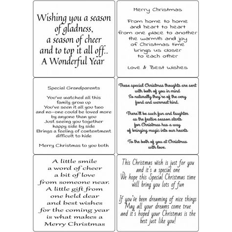 Peel Off Family Christmas Verses 3 | Sticky Verses for Cards and Crafts Engagement Verses, Wedding Card Verses, Anniversary Verses, Silver Wedding Cards, Stampin Up Wedding Cards, Christmas Card Verses, Golden Wedding Anniversary Card, Wedding Verses, Card Verses