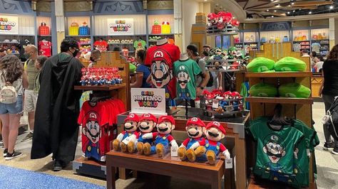 PHOTOS 📸: Calling all Nintendo fans! Universal Studios Hollywood is now carrying exclusive merchandise for the upcoming Super Nintendo World land: Super Nintendo World, Universal Hollywood, Nintendo World, Universal Studios Hollywood, Super Nintendo, Arcade Games, Super Mario, Theme Park, Cali