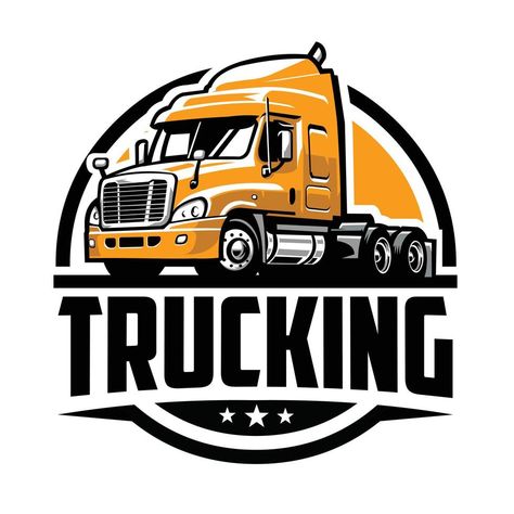 Semi Truck Logo Design Ideas, Truck Logo Design, Trucking Logo, Trailer Logo, Transport Logo, Truck Logo, Mercedes Wallpaper, Trucking Business, Freightliner Trucks