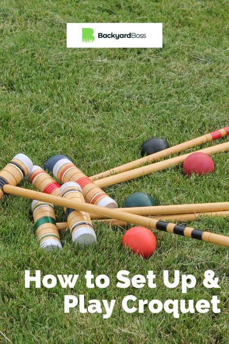 How To Play Croquet, Croket Game, Croquet Court, Outdoor Wedding Reception Decorations, Backyard Decorating, Fun Awards, Big Fat Indian Wedding, Family Ideas, Wooden Accessories