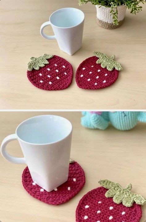 Crochet Coasters Free Pattern, Confection Au Crochet, Scrap Yarn, Crochet Coaster Pattern, Beginner Crochet Projects, Crochet Kitchen, Crochet Simple, Square Blanket, Square Crochet