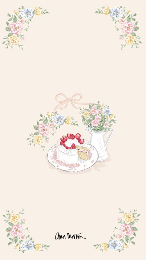 Sweet Sixteen Wallpaper, Round Coffee Table Decor, Bow Wallpaper, Hello Kitty Iphone Wallpaper, Art N Craft, Peach Blossoms, Wallpaper For Your Phone, Romantic Art