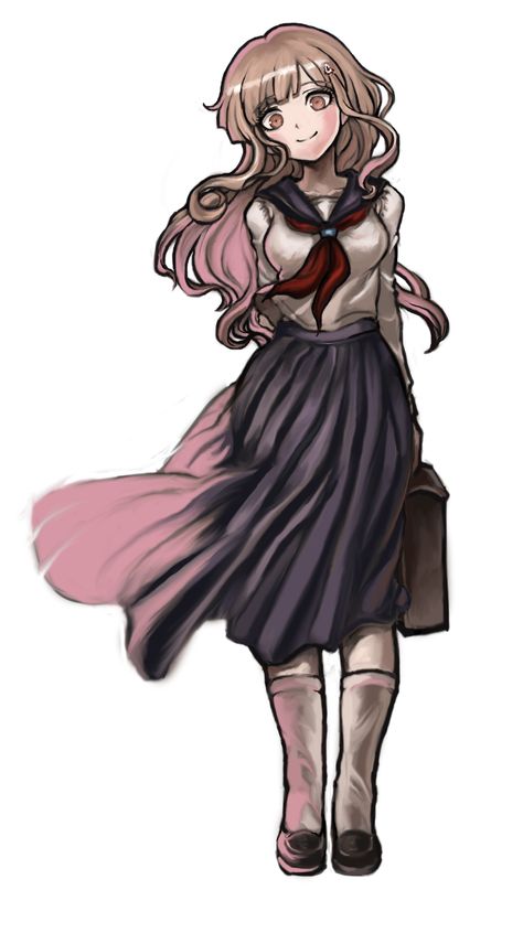 Danganronpa Fanmade Characters, Danganronpa Oc Sprites, Danganronpa Oc Ideas, Funny Danganronpa, Danganronpa Ocs, Danganronpa Oc, Danganronpa Junko, Nanami Chiaki, Story Funny