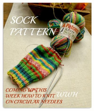 Knit Socks Tutorial, Magic Loop Knitting, Baby Socks Knitting Pattern, Knitted Socks Free Pattern, Yarn Basket, Easy Patterns, Knit Projects, Knitting Tips, Sock Knitting