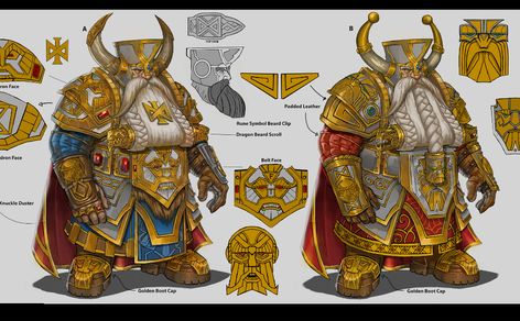 ArtStation - Runelord Concept Art (Total War Warhammer), Rinehart Appiah Warhammer Concept Art, Total Warhammer, Warhammer Dwarfs, Fantasy Writing, Warhammer Fantasy Roleplay, 40k Artwork, Model Ideas, Fantasy Collection, Warhammer 40k Artwork