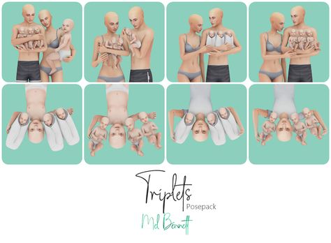 Sims 4 Triplets, Sims 4 Beds, Lotes The Sims 4, Sims 4 Male Clothes, Sims 4 Piercings, Sims 4 Blog, Sims Baby, Sims 4 Traits, Sims 4 Family