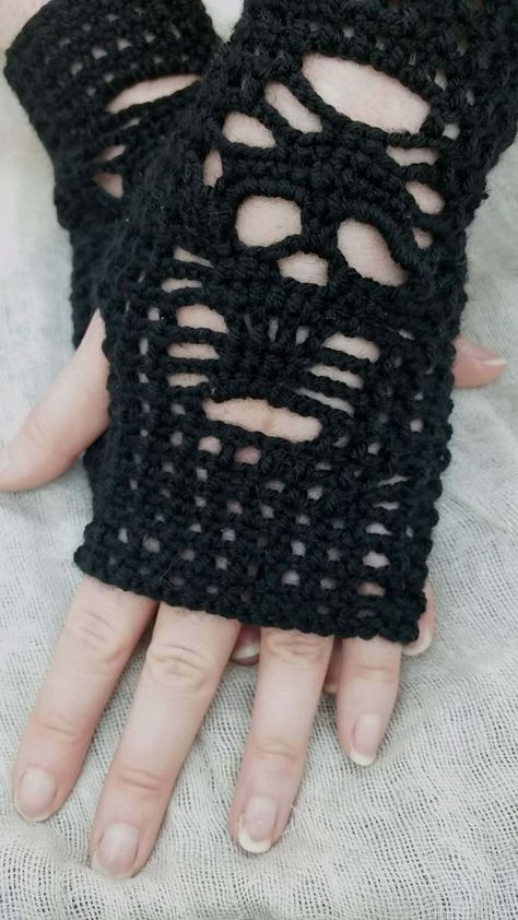 20 Halloween Crochet Skull Ideas Free Patterns For 2020 Skull Ideas, Crochet Skull Patterns, Crochet Wrist Warmers, Fingerless Gloves Crochet Pattern, Glove Pattern, Crochet Skull, Crochet Gloves Pattern, Gloves Pattern, Halloween Crochet Patterns