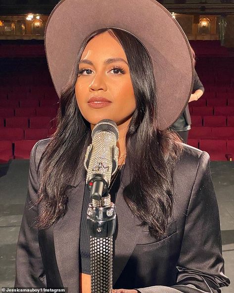 Jessica Mauboy reveals the unlikely project that FINALLY made her 'cool' to her nieces and nephews   | Daily Mail Online Famous Australians, Jessica Mauboy, Ashley Roberts, Cute Ear Piercings, Amanda Holden, Business Articles, Holly Willoughby, Entertainment Business, Double Denim