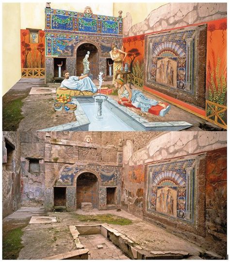 Ancient Roman Houses, Ancient Roman Architecture, Roman House, Architecture Antique, Istoria Artei, Pompeii And Herculaneum, Empire Romain, Roman Architecture, Roman History