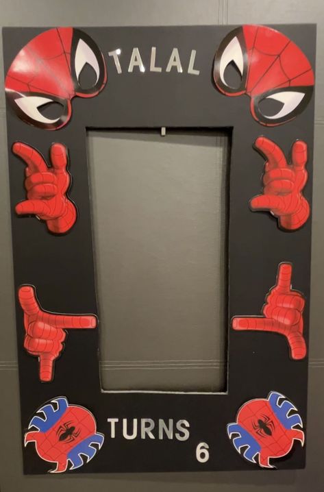 Spider-Man Photo Booth frame by Tani Spider Man Photo, Photo Booth Frame, Man Photo, Birthday Ideas, Photo Booth, Spiderman, Turn Ons, Birthday, Frame