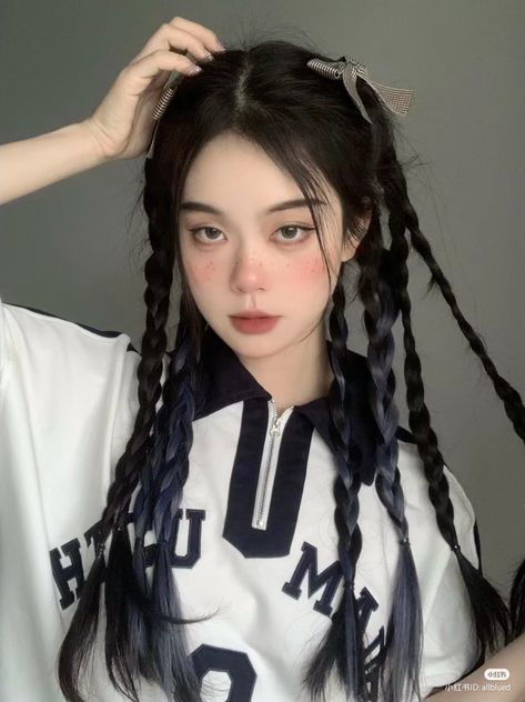 Rave Hairstyles, Girly Hairstyles, Hair Style Korea, Hair Inspiration Long, Kpop Hair, Kawaii Hairstyles, Hair Up Styles, Hair Stylist Life, Hair St