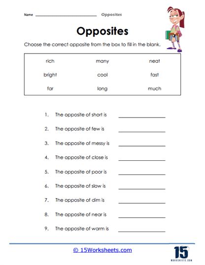 Opposites Worksheet, Common Adjectives, List Of Words, Johnny Appleseed, Opposite Words, Carrd Inspo, Sixth Grade, Word List, Preschool Worksheets