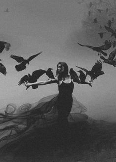 Fairytale Aesthetic, Dark Fairytale, Yennefer Of Vengerberg, Witch Aesthetic, Witchy Woman, Fantasy Aesthetic, Dark Photography, Dark Beauty, Bird Photography