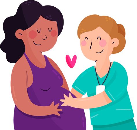 Midwife Illustration, International Midwives Day, Midwives Day, Perineal Care, Nurse Drawing, Drawings Inspo, Franklin Bbq, A Pregnant Woman, Location Icon