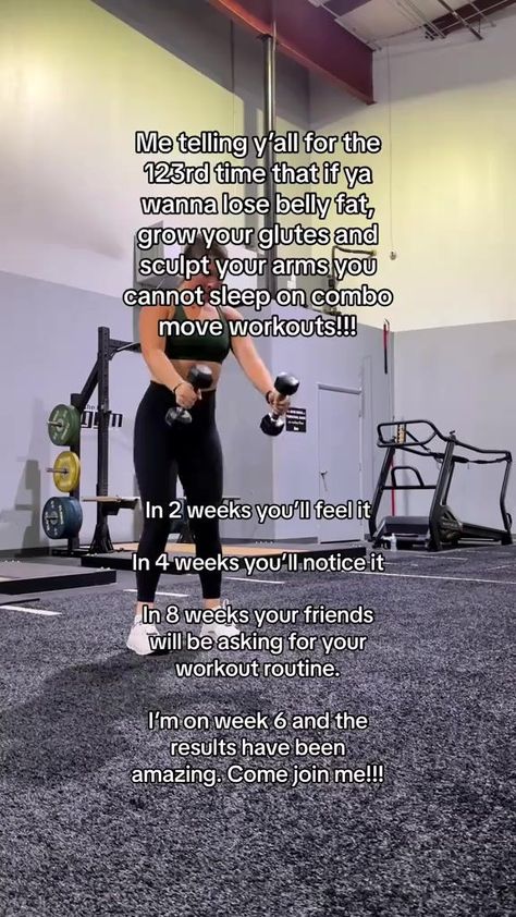 Pair this training (🔗 in b!0) with a cal def & youll love the results!! #dailyfitnessmotivationforyou #fitnessmotivationdaily🏋️🖤 #bestworkoutsforfatloss #combomoves #combomoveworkout #strengthtrainforweightloss #calorieburningworkout #strengthtrainforfatloss #sculptyourbody | Maggiefromladder Calorie Burning Workouts, Workouts For Women, Hand Weights, Dumbbell Set, Weight Set, Workout Moves, At Home Workout Plan, Legs Workout, Dumbbell Workout