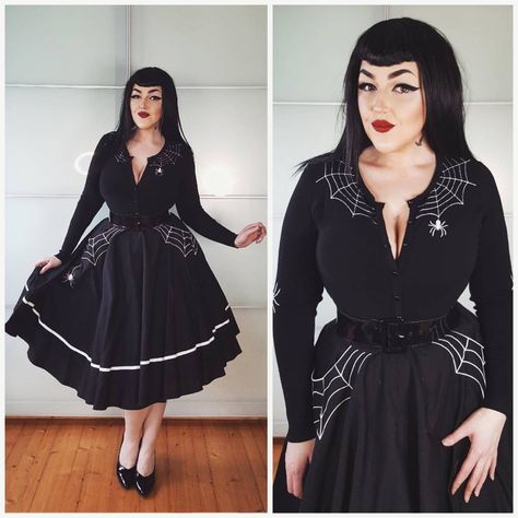 Witchy Attire, Pinup Clothes, Gothabilly Fashion, Barbie Wire, Classy Goth, Pinup Goth, Witch Tea, Vintage Vampire, Psychobilly Fashion