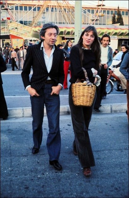 Jane Birken, Jane Birkin Basket, Jane Birkin Style, Serge Gainsbourg, Charlotte Gainsbourg, Elsa Peretti, Jane Birkin, French Chic, Wicker Basket