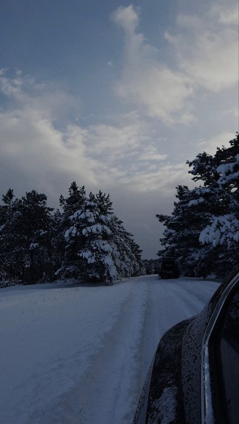 Forest Aesthetic Outfit, Winter Drive, Toronto Pictures, January Wallpaper, Mountains Aesthetic, Iphone Wallpaper Cat, Winter Driving, Winter Car, Aesthetic Winter