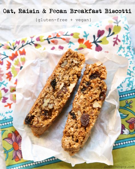 Oat Biscotti, Breakfast Biscotti, Oatmeal To Go, Pecan Breakfast, Gluten Free Biscotti, Rusk Recipe, Running Pouch, Eggless Cakes, Bowl Of Oatmeal