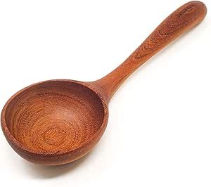 Earlywood Large Wood Soup Ladle Spoon - 13 inch Wooden Kitchen Ladle for Cooking or Serving Big Batches of Soup, Chili, Hearty Meals - Jatoba Wood Ladles - Wooden Utensils Hand Crafted in USA Soup Chili, Wooden Ladle, Soup Ladle, Ladles, Wooden Utensils, Serving Utensils, Wooden Kitchen, Hearty Meals, Serving Spoons