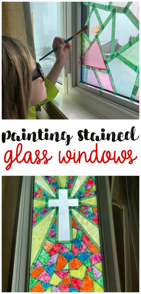 Stained Windows, Windows Paint, Painting On Glass Windows, Diy Stained Glass Window, Stain Glass Window Art, Diy Staining, Window Crafts, Stained Glass Quilt, Stained Glass Patterns Free