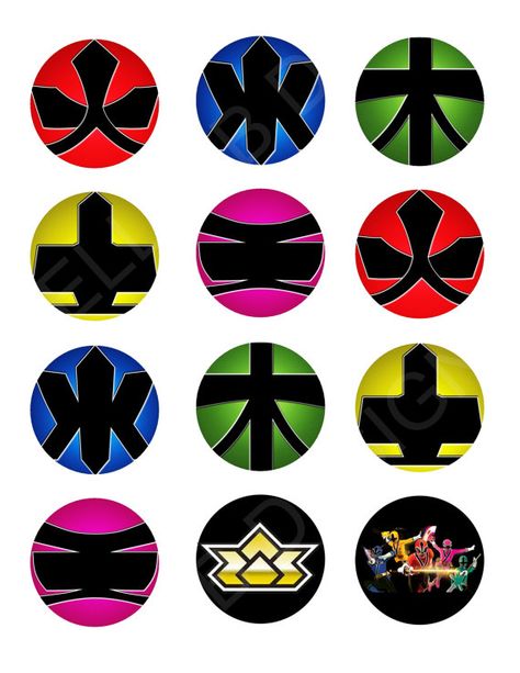 Printable Cupcake Toppers/Labels/Stickers: by KellieBDesigns Power Ranger Cupcakes, Power Rangers Theme, Lego Diy Crafts, Festa Power Rangers, Power Ranger Cake, Power Ranger Birthday Party, Power Ranger Party, Printable Cupcake Toppers, Power Rangers Ninja Steel