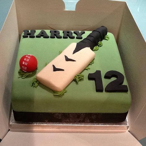 Cricket Cake Cricket Party, Sports Birthday Cakes, Cricket Cake, Sports Cakes, Cricket Lover, Boys Cake, Golf Cake, Sport Cakes, Happy Birthday Wishes Images