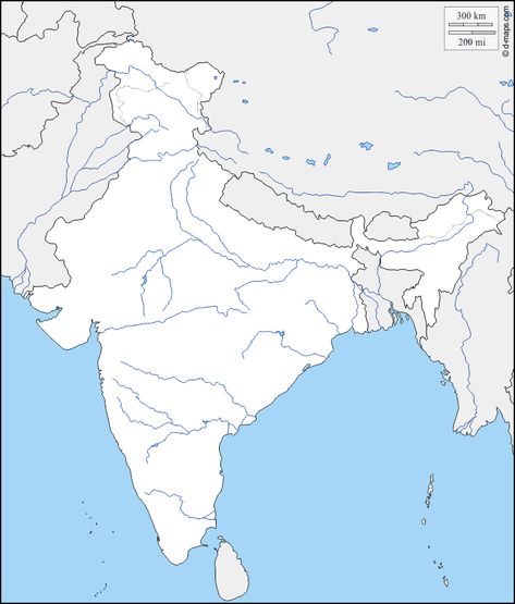 India free map, free blank map, free outline map, free base map boundaries, hydrography Indian River Map Outline, Indian River Map, Asian Paints Wall Designs, Indus River, Plant Lessons, River Map, Map Of India, Printable Lined Paper, Geography Lessons