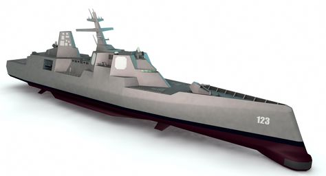 [1023x553]Fanmade Concept Art for Advanced US Navy Destroyer Warship Concept Art, Warship Concept, Modern Warship, Arleigh Burke Class Destroyer, Corvette Art, Destroyer Ship, Us Navy Destroyers, Sci Fi Ships, Military Technology