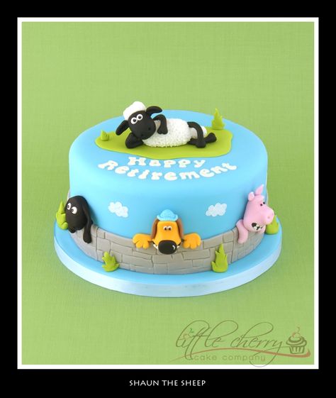 Shaun The Sheep Cake, Sheep Cake, Cake Designs For Kids, Christmas Wedding Cakes, Timmy Time, Farm Cake, Cartoon Cake, Animal Cakes, Shaun The Sheep