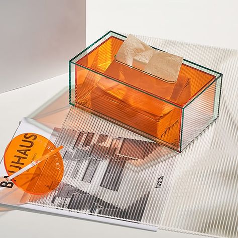 Box Desk, Facial Tissue Box, Tissue Cover, Acrylic Furniture, Fancy Houses, Paper Storage, Transparent Design, Acrylic Box, Tissue Box Covers