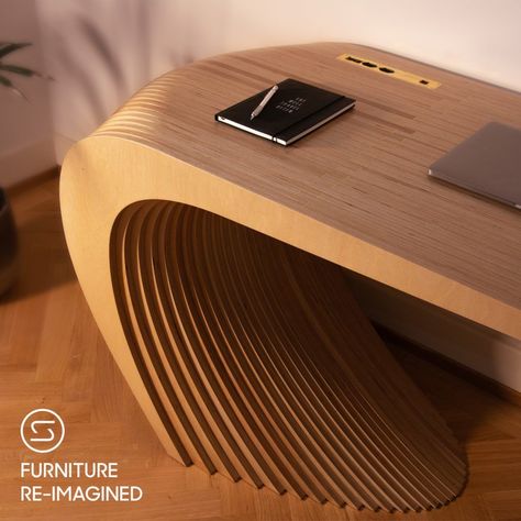 Furniture Inspired By Nature, Japandi Furniture, Trendy Sofas, Wood Wall Design, Plywood Design, Custom Wood Furniture, Reception Desk Design, Lobby Interior Design, Wood Table Design