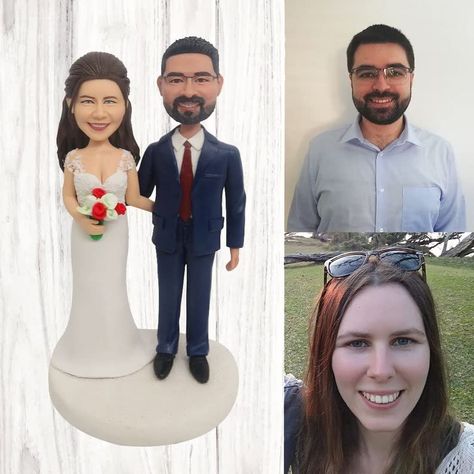 PRICES MAY VARY. UNIQUE GIFT IDEA - Custom bobbleheads are personalized representations of individuals, capturing unique features and characteristics. They are alo thoughtful and memorable gifts for special occasions. Give this one-of-a-kind gift today and rest assures that you will be remembered forever! MATERIAL - Our customized bobbleheads are made of environmental friendly polymer clay which is a safe, green and non-toxic material. Our products are all crafted by hand, made of soft ceramic m Backpack Tags, Unique Personalized Gift, Vintage Barware, Personalized Tags, All Craft, Bobble Head, Personalized Christmas Gifts, Memorable Gifts, Wedding Cake Toppers