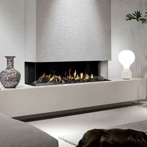 bellfires-view-bell-large-3-gas-fire 3 Sided Fireplace Ideas Modern, Modern Gas Fireplace Insert, Inset Gas Fireplace Ideas, Modern Gas Fireplace Ideas Living Rooms, 3 Sided Fireplace Ideas, Modern Gas Fireplace Ideas, Bungalow Fireplace, Modern Gas Fireplace, Contemporary Gas Fires