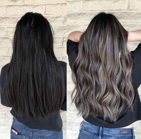 Ash Brown Hair Balayage, Ash Blonde Hair Balayage, Balayage Hair Ash, Truss Hair, Black Hair Balayage, Dark Brunette Hair, Brunette Hair With Highlights, Balayage Hair Dark, Brunette Balayage Hair