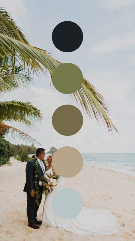 http://www.forthegoodevents.com/contact Cruise Wedding Color Scheme, Tropical Blue Wedding Theme, Jewel Toned Beach Wedding, Hawaii Wedding Color Palette, Beach Wedding Party Ideas, Destination Wedding Colours, Cabo Wedding Color Scheme, Island Wedding Color Schemes, Beach Color Palette Wedding