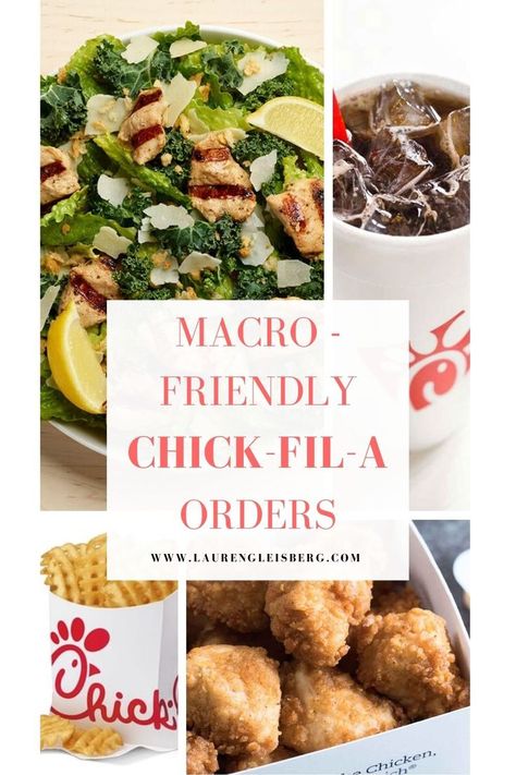 Macro Fast Food, Healthy Chic Fil A Options, Low Calorie Chickfila, Healthier Fast Food Options, Macro Friendly Fast Food Options, Healthy Fair Food, Calorie Deficit Fast Food, Healthy Chick Fil A Order, Chick Fil A Healthy Options