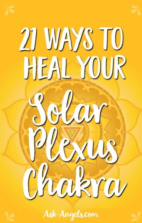 Learn 21 Easy & Fast Solar Plexus Chakra Healing Techniques Solar Plexus Chakra Healing, Chakra Mantra, Manipura Chakra, Healing Techniques, Chakra Health, Chakra Heilung, Learn Reiki, Ways To Heal, Chakra Affirmations